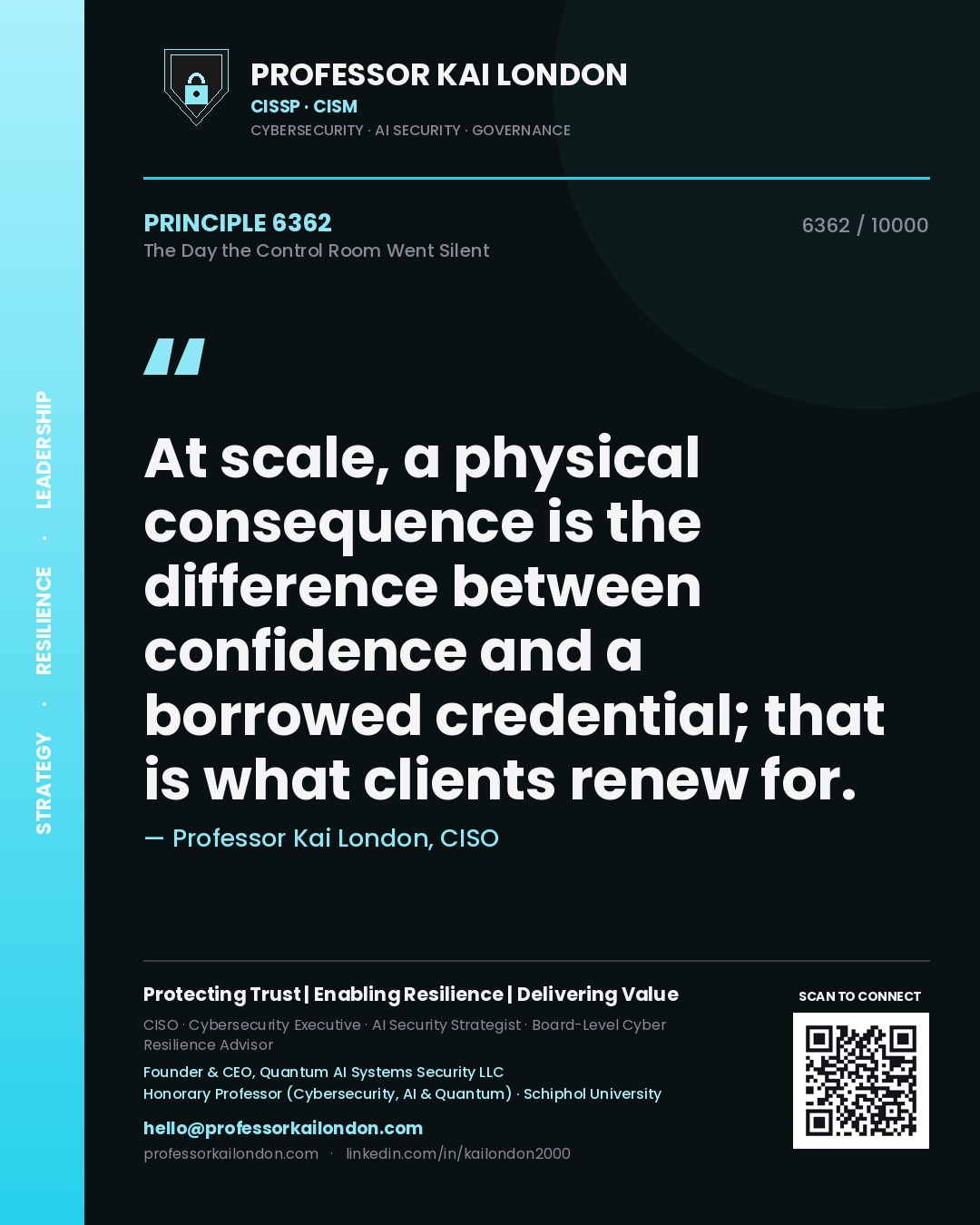 Professor Kai London principle 6362: At scale, a physical consequence is the difference between confidence and a borrowed credential; that is what clients renew for.